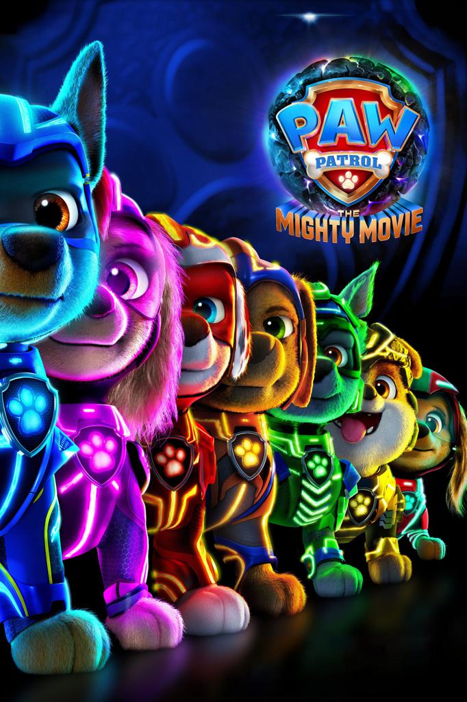 movie poster for PAW Patrol: The Mighty Movie